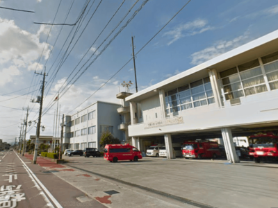 消防署の建物外観（目印）